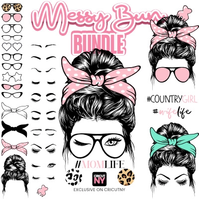 Messy Bun svg free download