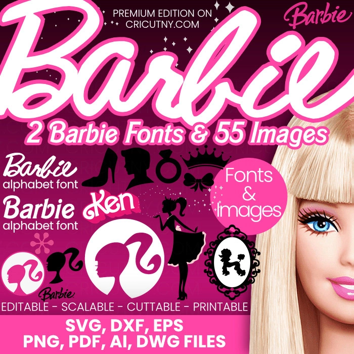 Afro Barbie SVG, Black Barbie SVG, Barbie Doll SVG, Barbie Movie SVG