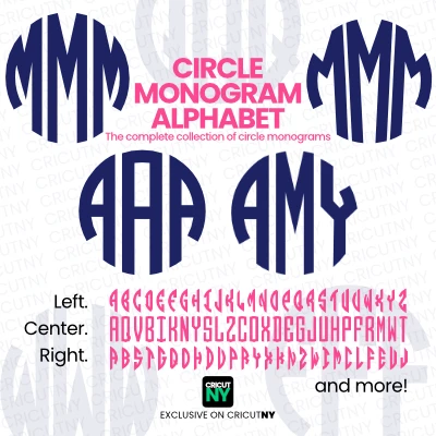 circle monogram letters