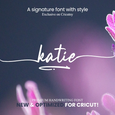cricut font with long tails free