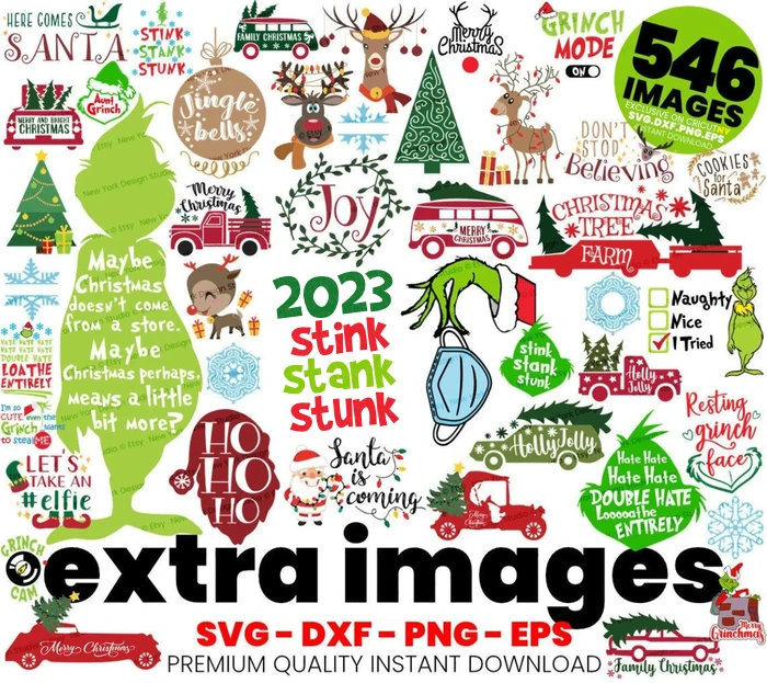 546 Grinch svg images svg bundle | Cricutny