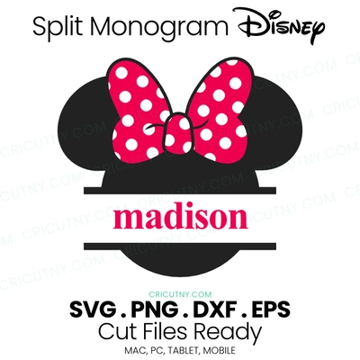 free Disney Split Monogram svg