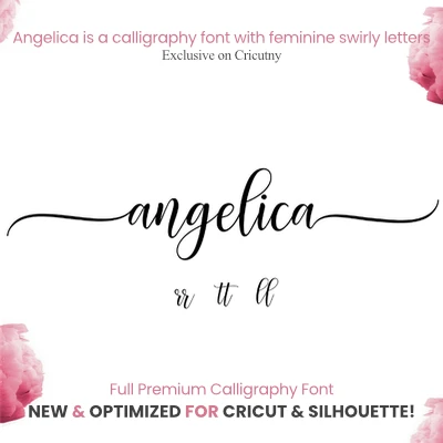 free calligraphy font for cricut