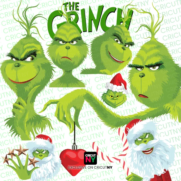 grinch face svg free