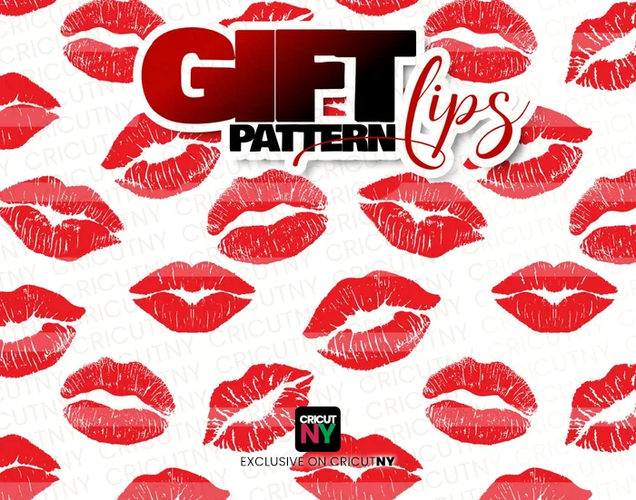 printable lip pattern