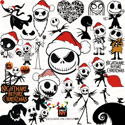nightmare before christmas characters svg