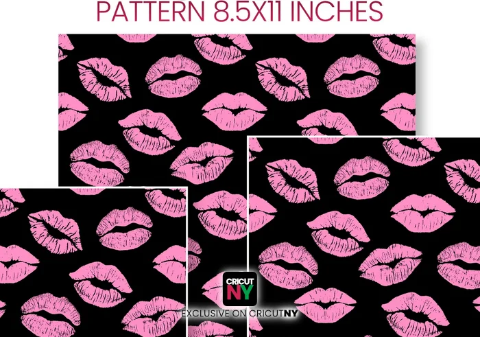 printable lip pattern free