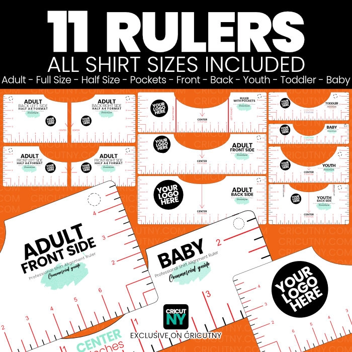 T-shirt Alignment Tool SVG Glowforge Files, Printable PDF, Tshirt Ruler  SVG, Tshirt Centering Tool Svg Cut Files, T Shirt Ruler Guide Files 